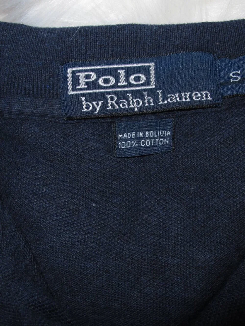 VTG Polo by Ralph Lauren | Navy Short Sleeve Polo Red Icon Embroidery Bolivia